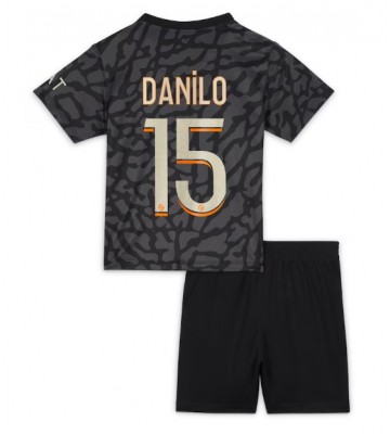Paris Saint-Germain Danilo Pereira #15 Tredje trøje Børn 2023-24 Kort ærmer (+ korte bukser)